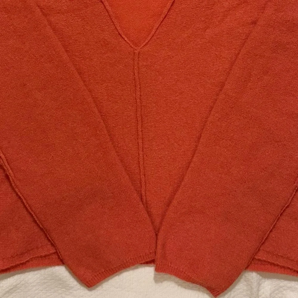 Free People Harmony Cashmere V-Neck Sweater - Coral XS